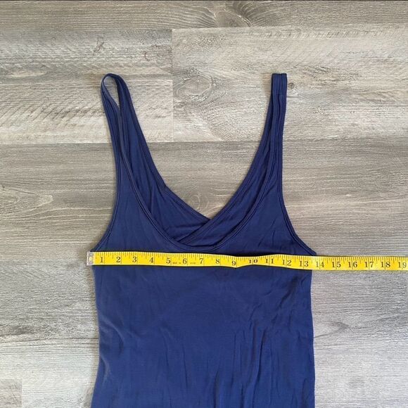 Rebecca Taylor Maxi Dress NEW Navy Blue Small Micromodal Soft - Picture 8 of 11